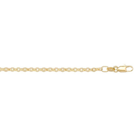 10K Yellow Gold Cable Chain