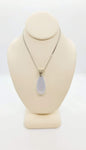 Natural Chalcedony Healing Stone Necklace