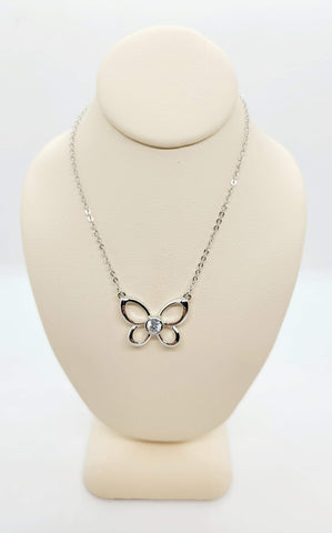 Legend CZ Butterfly Necklace