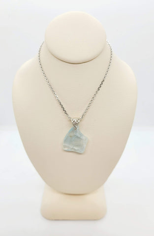 Blue Topaz Healing Stone Necklace