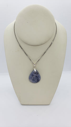Blue Scapolite Healing Stone Necklace