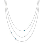 Steelx Multi- Layered Turquoise Necklace