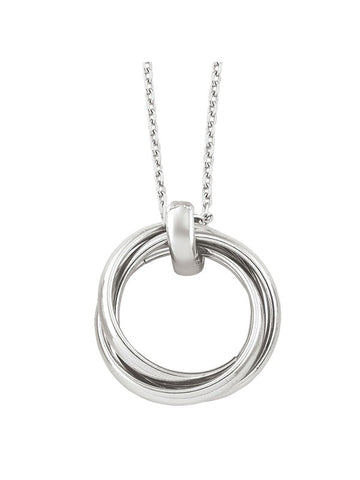 3 Ring Rolling Necklace