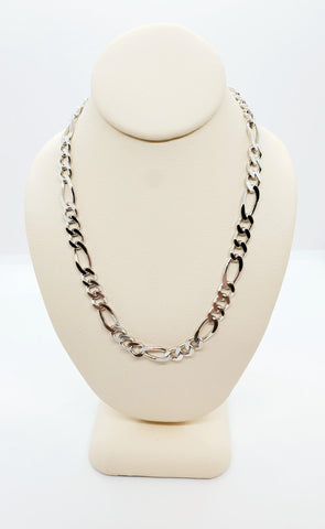 18" Sterling Silver Figaro Chain