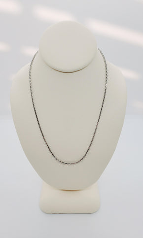 18" Sterling Silver Wheat Chain