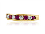 Fire and Ice Ruby and Diamond Ring