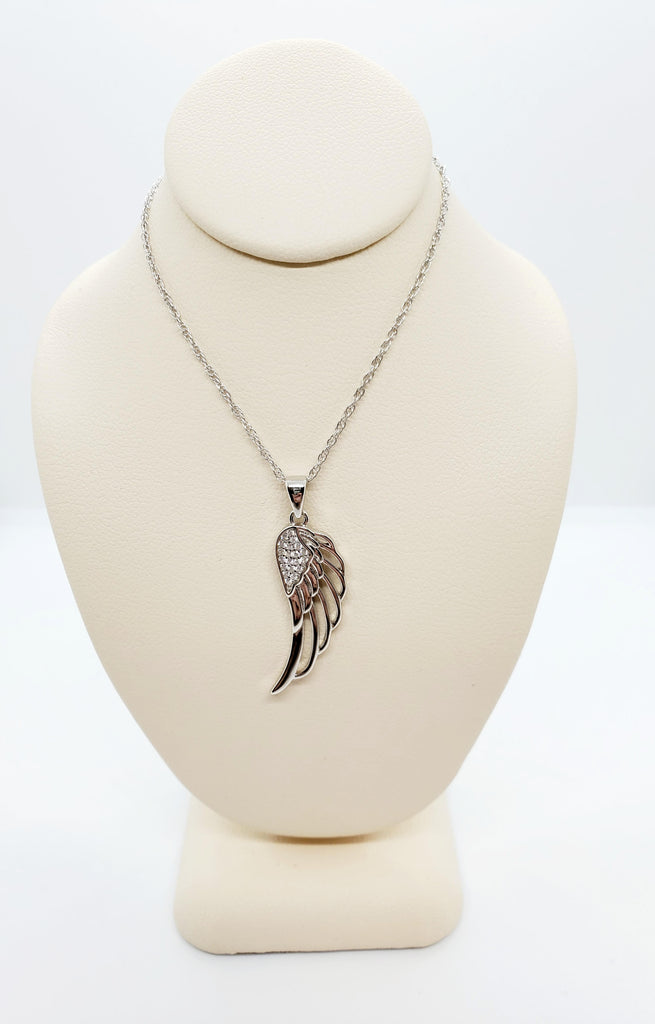 SISGEM Sterling Silver Crystal Necklace Angel Wings India | Ubuy
