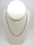 22" Glitter Rope Sterling Silver Chain