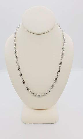 20" Sterling Silver Singapore Chain