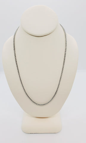 18" Sterling Silver Wheat Chain
